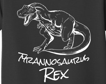 Toddler Dinosaur Shirt - Tyrannosaurus Rex Sketch Cool Prehistoric T-Rex Dinosaur Youth T-Shirt