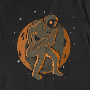 Men's Saxophone Shirt - Sax Player Astronaut Outer Space Spaceman T-Shirt