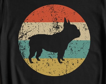 French Bulldog Shirt - Retro French Bulldog T-Shirt - French Bulldog Owner Gift - Vintage Style French Bulldog Gift