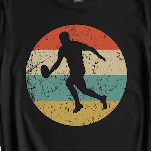 Rugby Shirt - Rugby Player Gift - Retro Sports T-Shirt - Rugby Player Icon Shirt