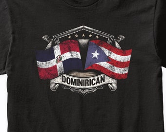 Dominican Republic Puerto Rico Flags Dominirican T-Shirt