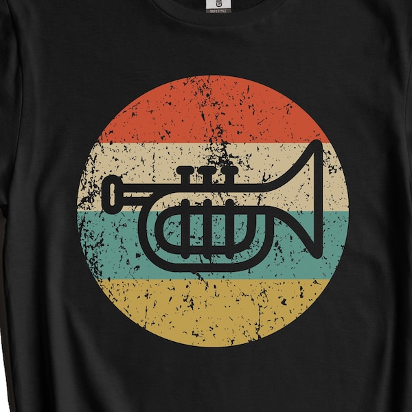 Trumpet Shirt - Trumpet Player Gift - Retro Music T-Shirt - Marching Band Shirt