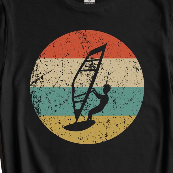 Windsurfing Shirt - Vintage Retro Windsurfer T-Shirt - Windsurfing Gift - Windsurfing Icon Shirt