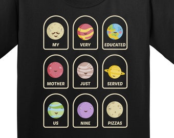 Solar System Shirt For Kids - Science T-Shirt for Kids - Boys Science Gift - Kids Planets Shirt - Kids Science Shirt