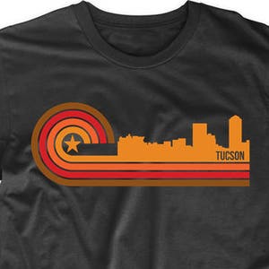 Tucson Shirt - Retro Style Tucson Arizona Skyline T-Shirt - Tucson AZ Shirt - Tucson Arizona Shirt
