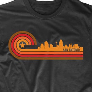 San Antonio Shirt - Retro Style San Antonio Texas Skyline T-Shirt - Men&#39;s San Antonio TX Shirt