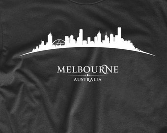 Men's Melbourne Shirt - Melbourne Australia Cityscape Downtown Skyline T-Shirt
