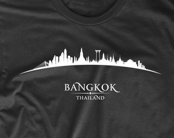 Bangkok Thailand Cityscape Downtown Skyline T-Shirt by Really Awesome Shirts