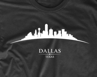 Camiseta con el horizonte del centro de Dallas, Texas - Camiseta para hombre de Dallas, TX