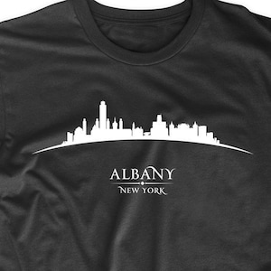 Men's Albany New York Cityscape Downtown Skyline T-Shirt - Albany NY Shirt