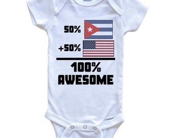 50/% Russian 50/% American 100/% Awesome Russia Flag Funny Baby Onesie