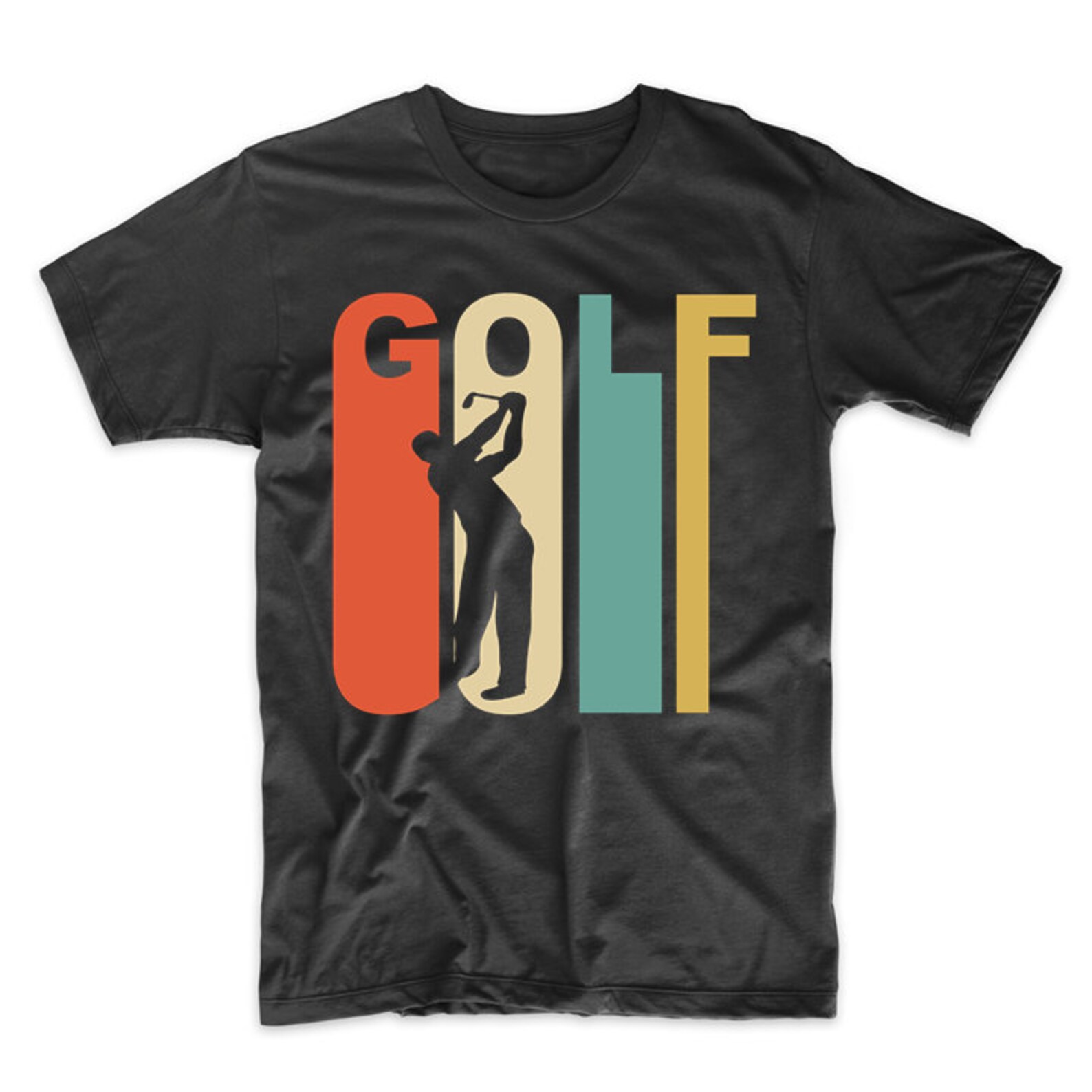 Men's Golf Shirt Vintage 1970's Style Golfer Golfing Etsy