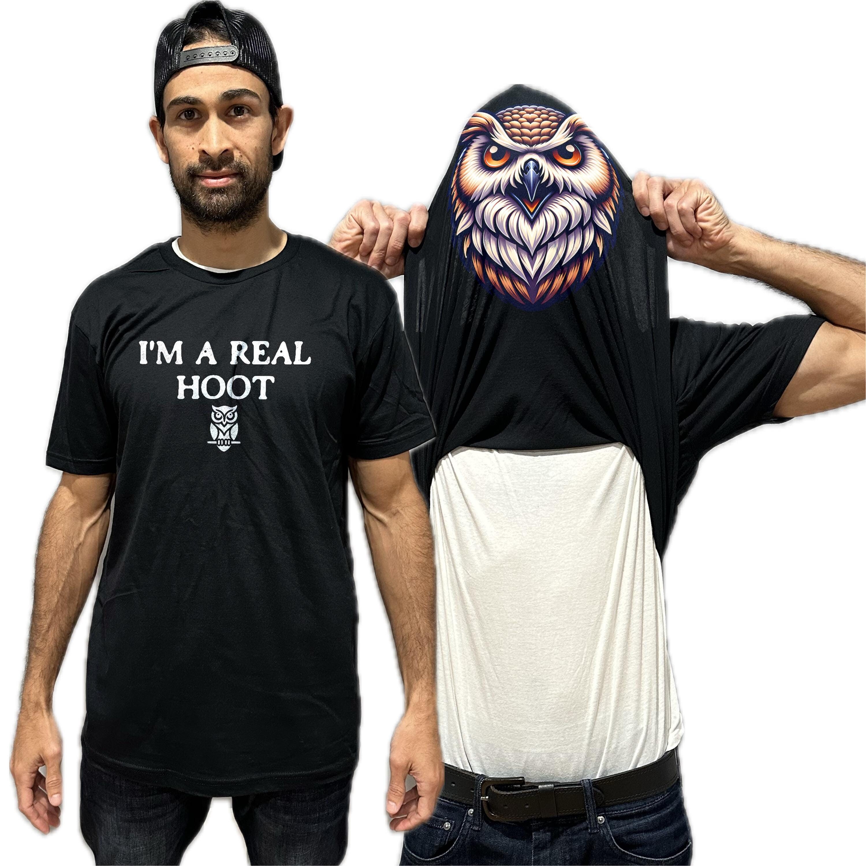 I'm A Real Hoot Funny Owl Flip Shirt - Funny Bird T-Shirt