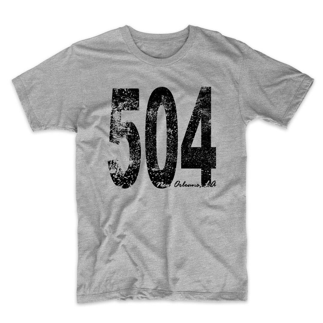Retro New Orleans Shirt - Area Code 504 New Orleans Louisiana T-shirt ...