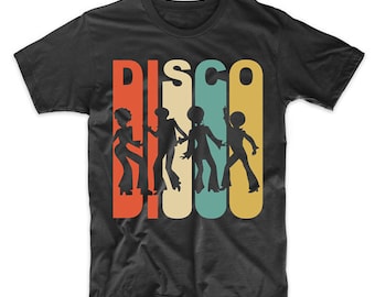 Camiseta disco retro - Camiseta vintage de bailarinas disco estilo años 70 de Really Awesome Shirts