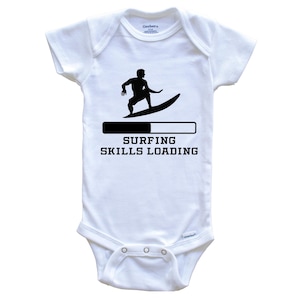 Surfing Skills Loading Baby Bodysuit - Funny Surfer Baby One Piece