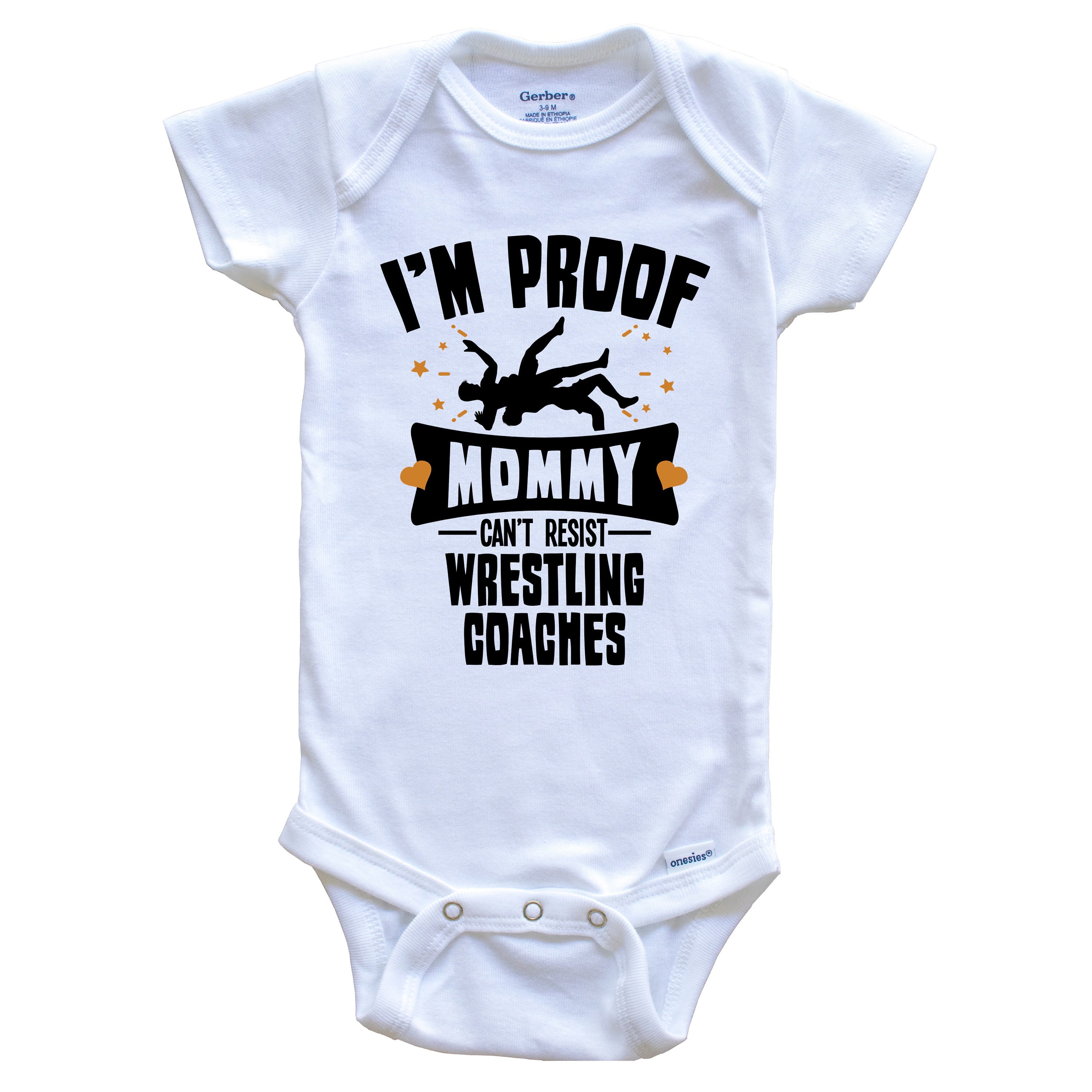 Funny Wrestling Onesie I'm Proof Mommy Can't Resist Etsy