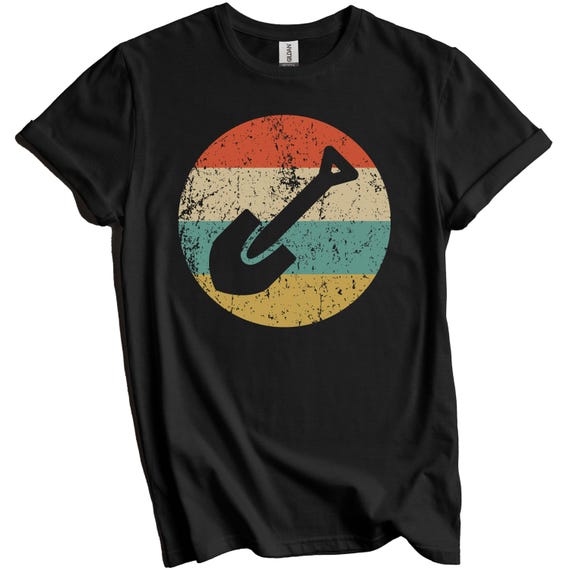 Archaeologist Shirt - Archaeology Gift - Vintage Retro Spade Shovel T-Shirt - Archaeology Icon Shirt