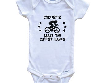 Funny Cycling Baby Bodysuit - Cyclists Make The Cutest Babies One Piece