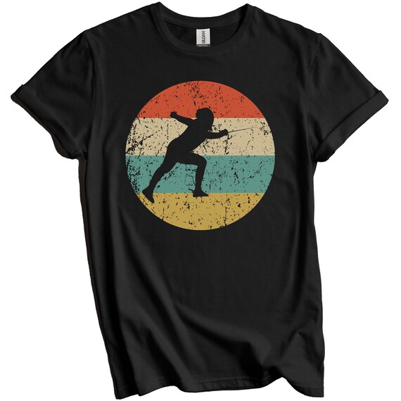Retro Vintage Fencing T-Shirt For Fencers Retro Vintage Fencing T-Shirt For Fencers
