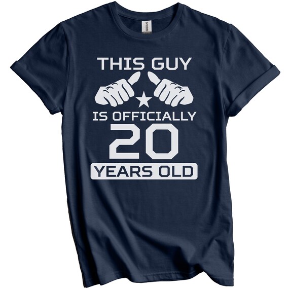 20th Birthday Shirt This Guy Is Officially 20 Years Old Funny