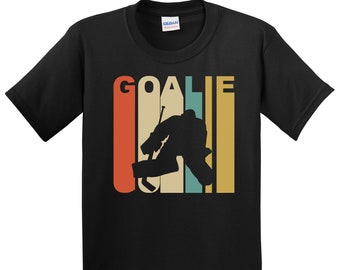 Kids Hockey Goalie Shirt - Boys Youth Hockey Shirt - Hockey Goalie T-Shirt