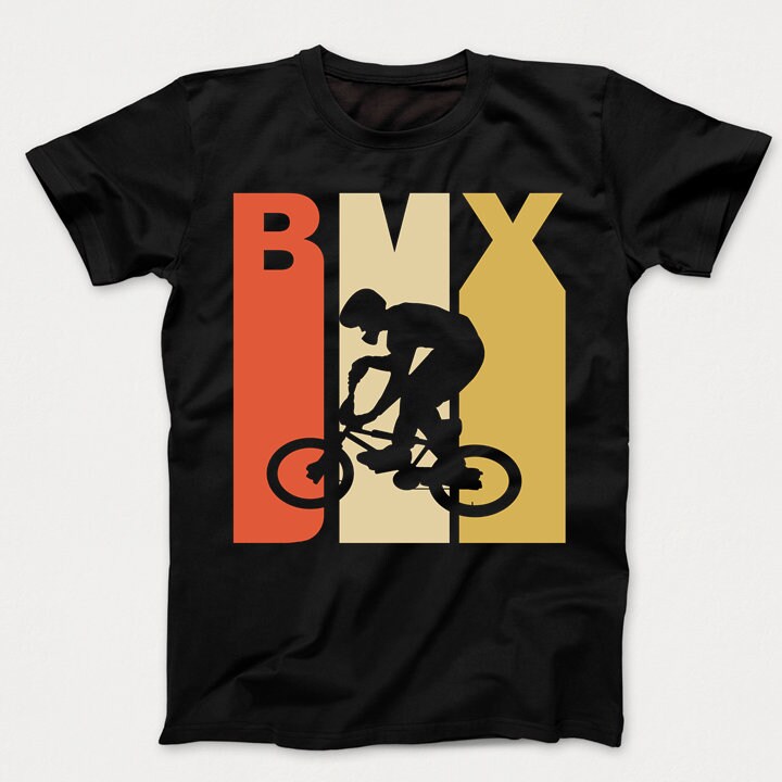 Kids BMX Shirt Retro 1970's Style BMX Bike Rider Sports Etsy