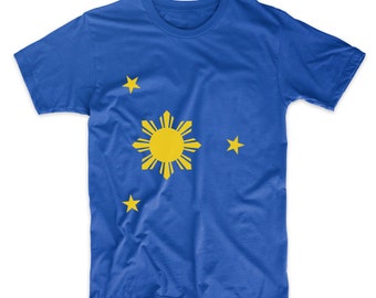 Philippines Shirt - Filipino Flag Three Stars And A Sun Philippines T-Shirt - Men's Pinoy Shirt