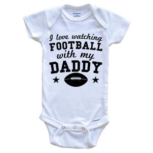 Watching The Vols With My Daddy Baby Bodysuit - Soft Cotton Jersey Outfit In White