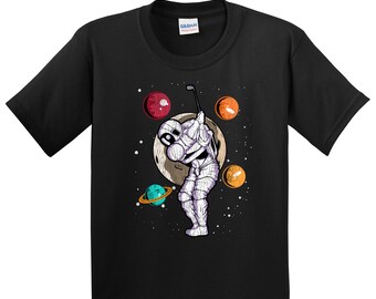 T-Shirt Système Solaire – Astronaute Espace Enfant – Léger Coupe Classique – Cadeau Nerd Science – Exploration Spatiale
