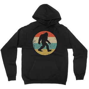 Bigfoot Hoodie - Retro Sasquatch Icon Hooded Sweatshirt