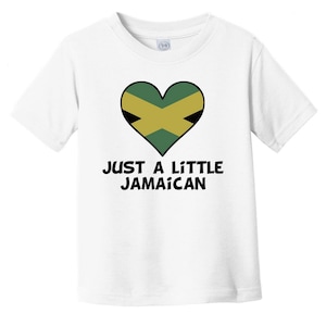 Just A Little Jamaican Baby T-Shirt - Funny Jamaica Flag Infant / Toddler Shirt