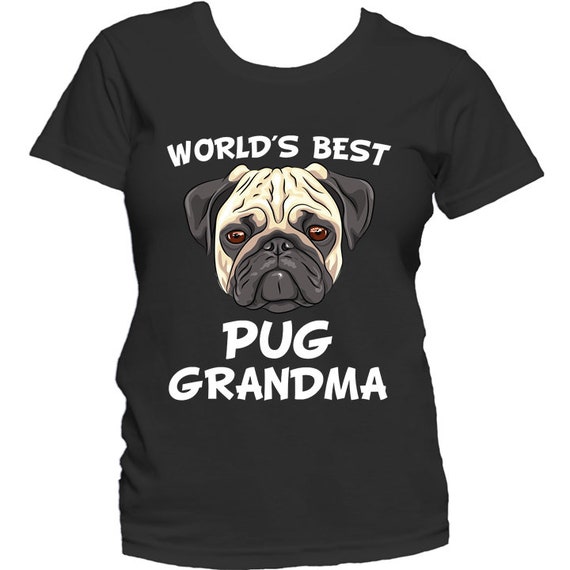 Womens Pug Grandma T-Shirt Womens Pug Grandma T-Shirt