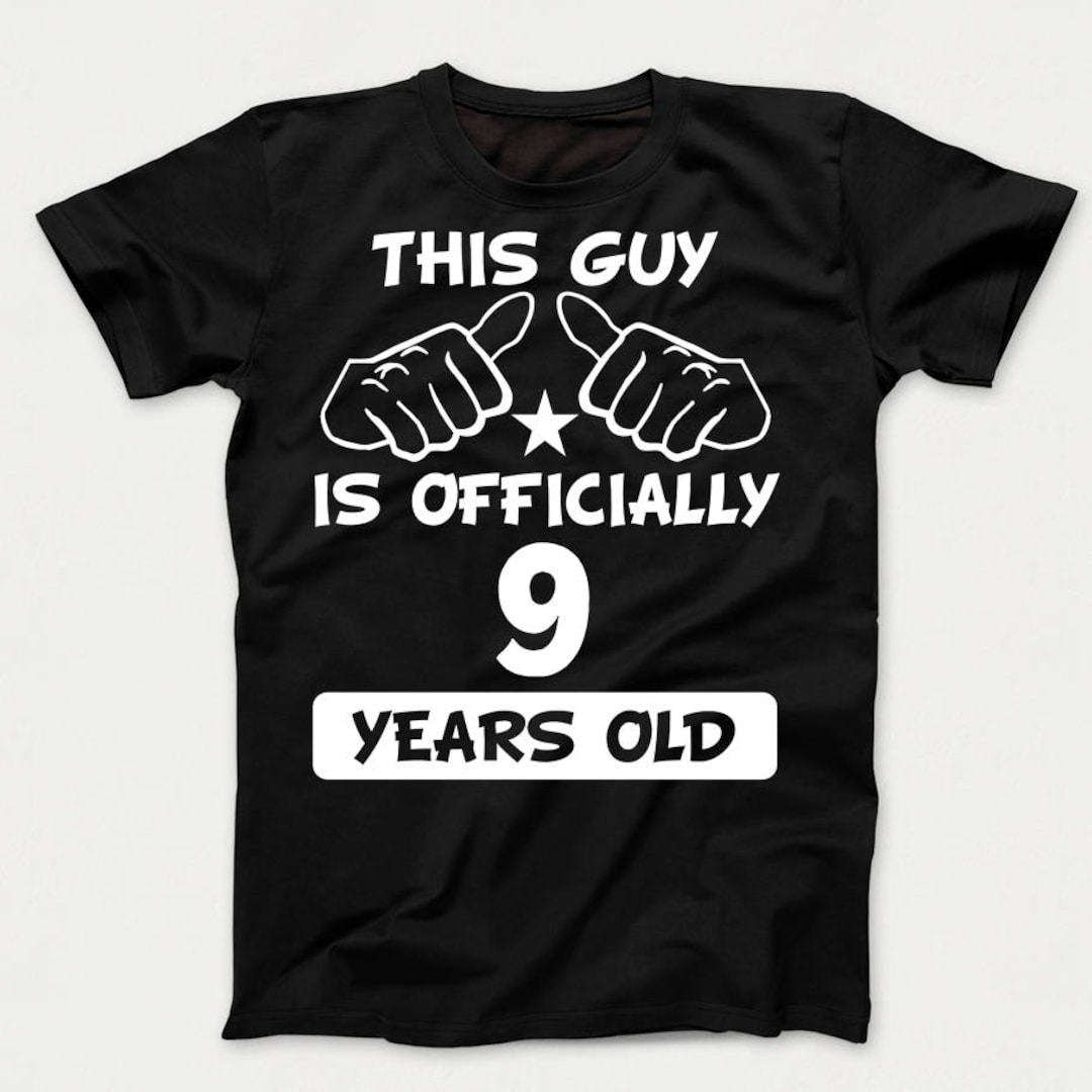 Boys 9th Birthday Shirt This Guy Is Officially 9 Years Old Etsy boys-9th-birthday-shirt-this-guy-is-officially-9-years-old-etsy