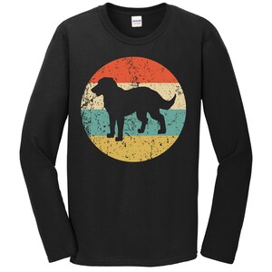 Men&#39;s Chesapeake Bay Retriever Shirt - Retro Chessie Dog Breed Icon Long Sleeve T-Shirt