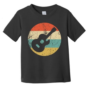 Toddler Guitar Shirt - Retro Guitar Icon Toddler T-Shirt