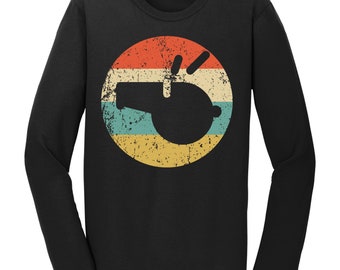 Men's Referee Shirt - Retro Sports Ref Whistle Icon Long Sleeve T-Shirt