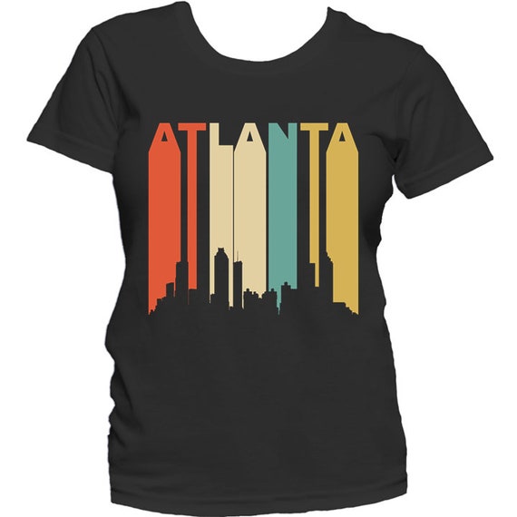 Retro 1970'S Style Atlanta Georgia Skyline T-Shirt Retro 1970'S Style Atlanta Georgia Skyline T-Shirt