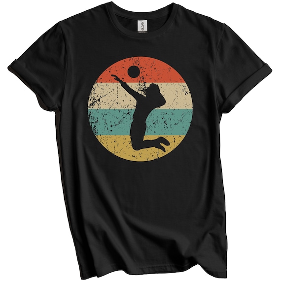 Volleyball Shirt - Vintage Retro Volleyball Player T-Shirt Volleyball Shirt - Vintage Retro Volleyball Player T-Shirt