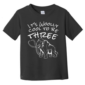 It&#39;s Woolly Cool To Be Three Funny Woolly Mammoth 3rd Birthday T-Shirt