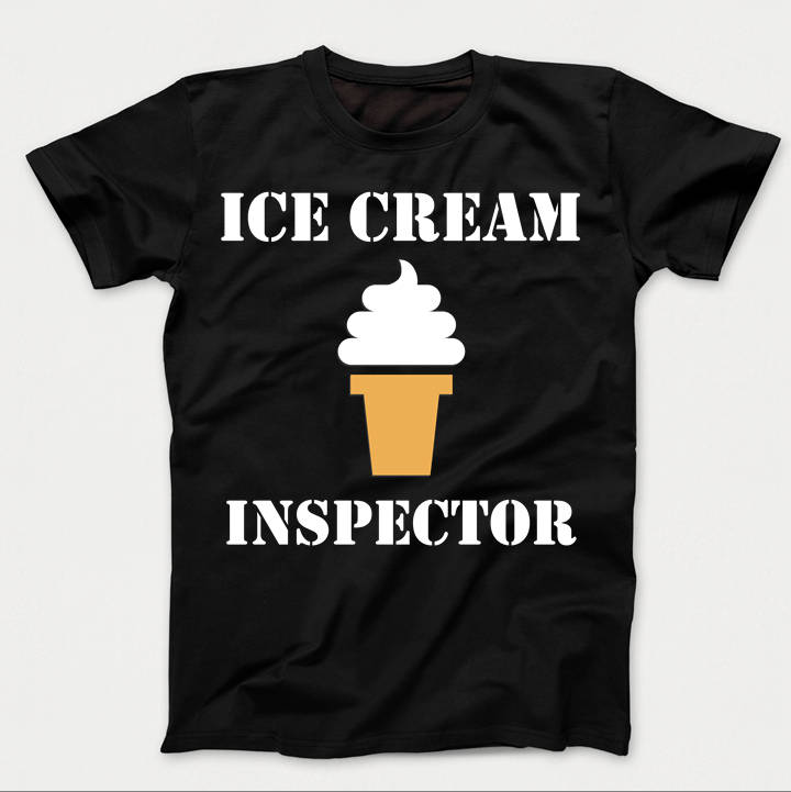 Funny Ice Cream Shirt Ice Cream Inspector Funny Kids Tshirt Etsy UK