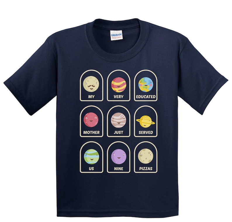 Solar System Shirt For Kids - Science T-Shirt for Kids - Boys Science Gift - Kids Planets Shirt - Kids Science Shirt image 2