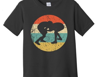 Toddler Wrestling Shirt - Retro Wrestlers Icon Toddler T-Shirt