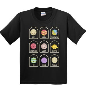 Solar System Shirt For Kids - Science T-Shirt for Kids - Boys Science Gift - Kids Planets Shirt - Kids Science Shirt image 1