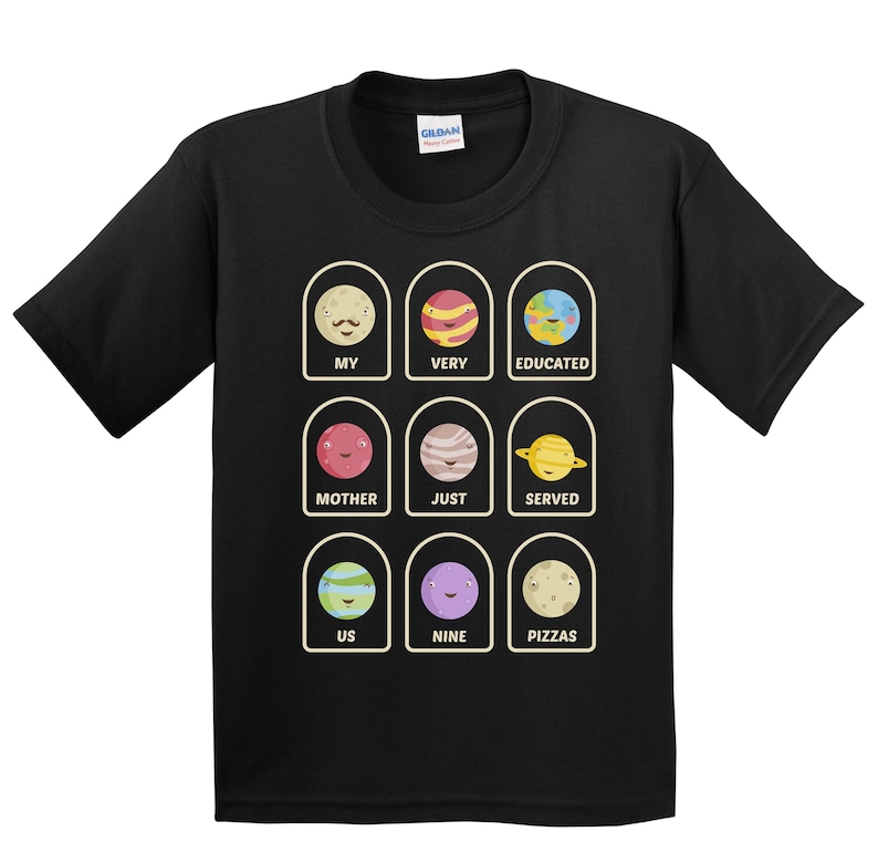 Solar System Shirt For Kids - Science T-Shirt for Kids - Boys Science Gift - Kids Planets Shirt - Kids Science Shirt image 1