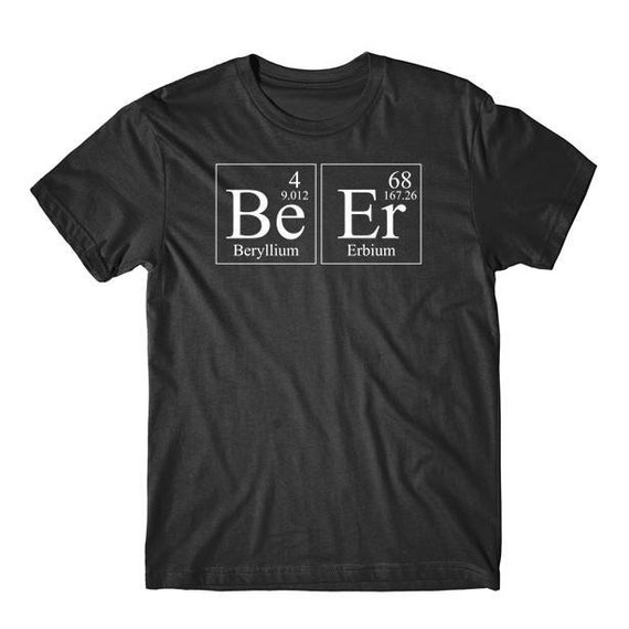 Beer Beryllium Erbium Periodic Table Elements Funny Science | Etsy