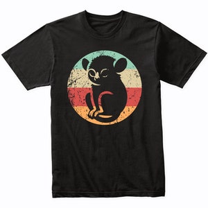 Retro Tarsier Shirt - Men&#39;s Cute Animal Monkey T-Shirt - Gift for Animal Lover - Animal Gift