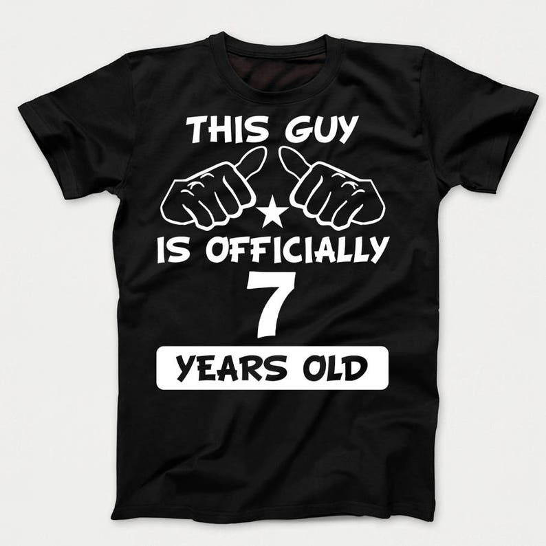 Boys 7th Birthday Shirt This Guy Is Officially 7 Years Old Etsy boys-7th-birthday-shirt-this-guy-is-officially-7-years-old-etsy