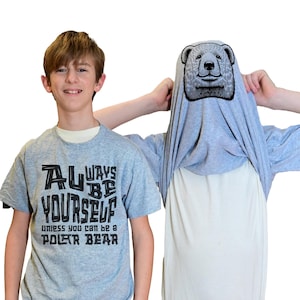 Always Be Yourself Unless You Can Be A Polar Bear Flip Shirt - Funny Animal Face Flip Tee T-Shirt