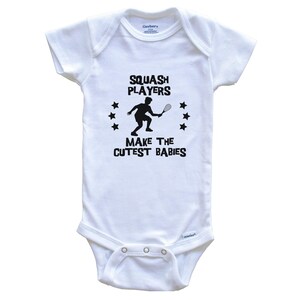 Body de bebé de squash divertido: los jugadores de squash crean los monos más adorables para bebés.